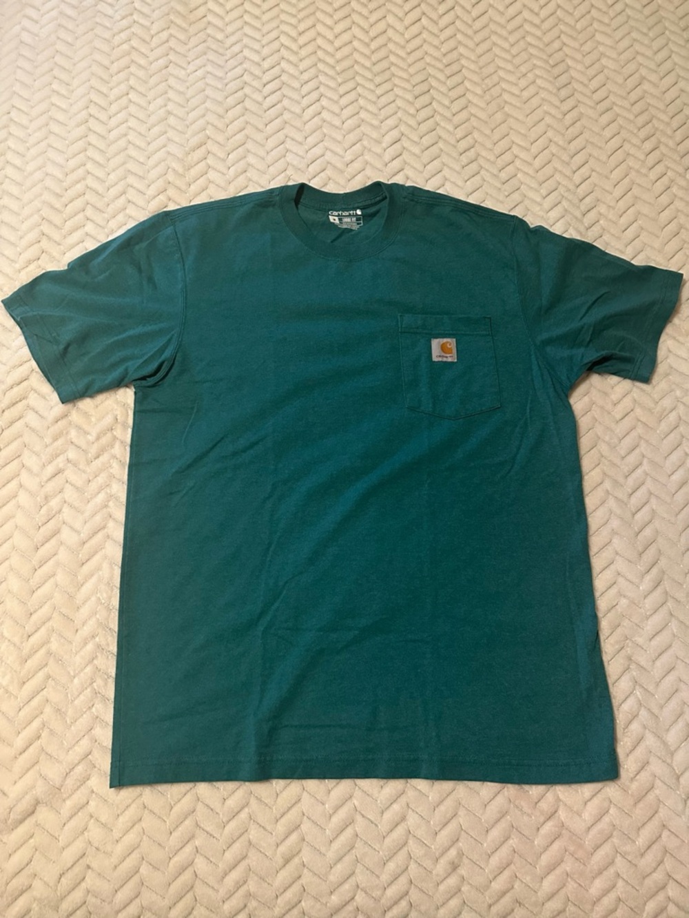 Carhartt Green Short-Sleeve Pocket T-Shirt Size Medium